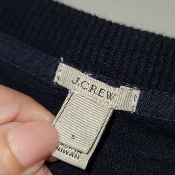 J.Crew Striped Tortoise Button Sweater Size Small - Picture 2 of 7